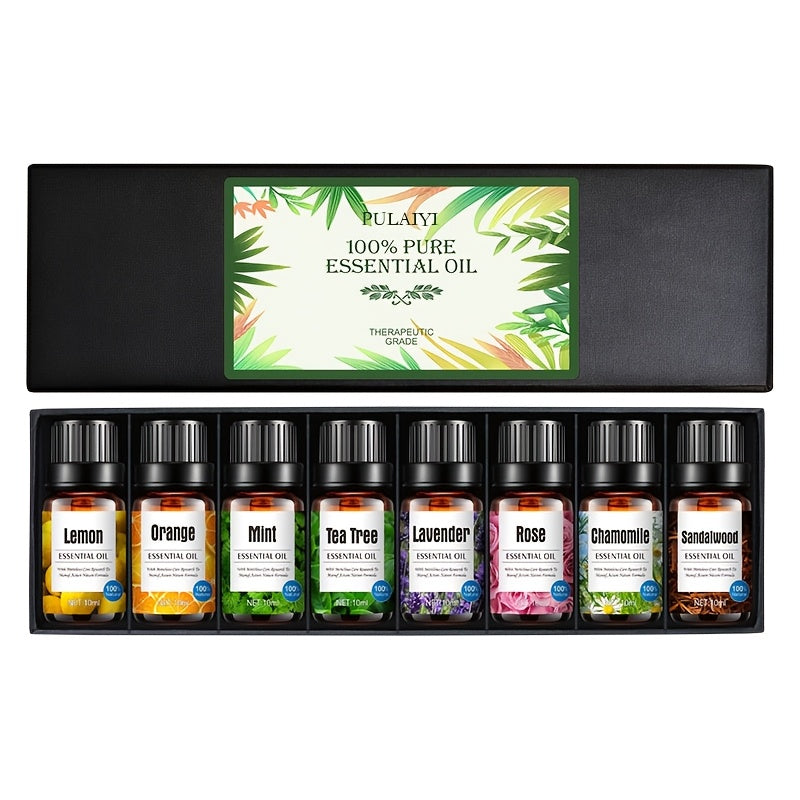 12 Bottles Aromatherapy Essential Oil Set - Relaxing Fragrance Collection for Diffuser & Humidifier, 100% Pure Liquid Essential Oils, Home Gift Set (Various Scented Oils)